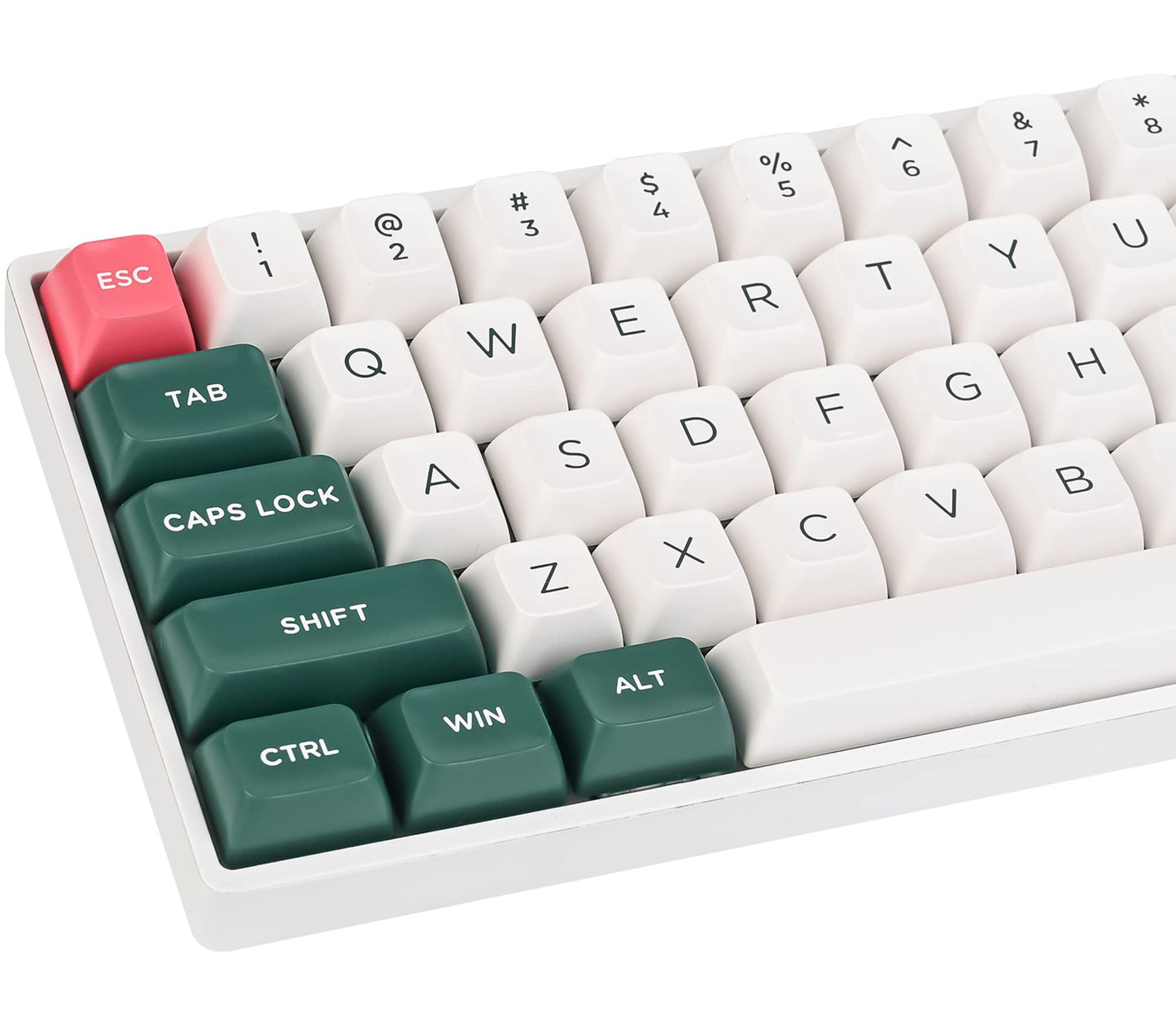 Fogruaden Custom Keycaps, 60 Percent, 150 Keycap Set, ASA Profile ABS Double Shot for Cherry Gateron MX Switches Mechanical Keyboard