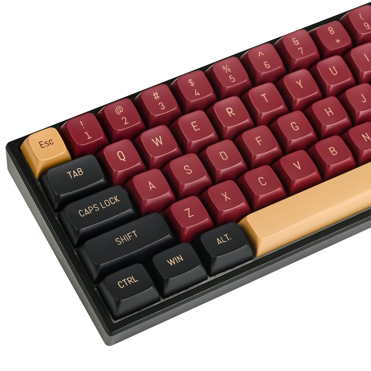 Fogruaden Custom Keycaps, 60 Percent, 150 Keycap Set, ASA Profile ABS Double Shot for Cherry Gateron MX Switches Mechanical Keyboard