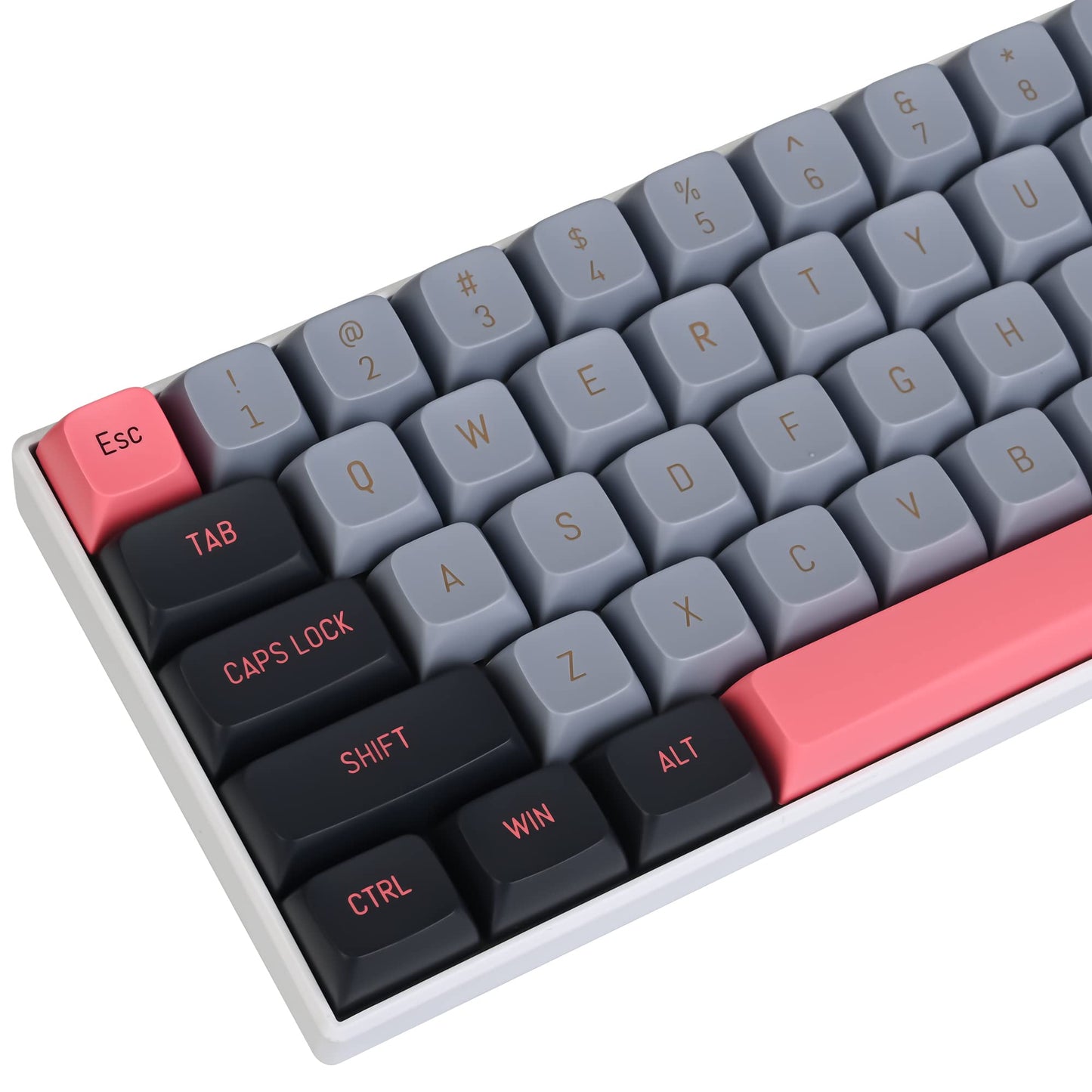 Fogruaden Custom Keycaps, 60 Percent, 150 Keycap Set, ASA Profile ABS Double Shot for Cherry Gateron MX Switches Mechanical Keyboard