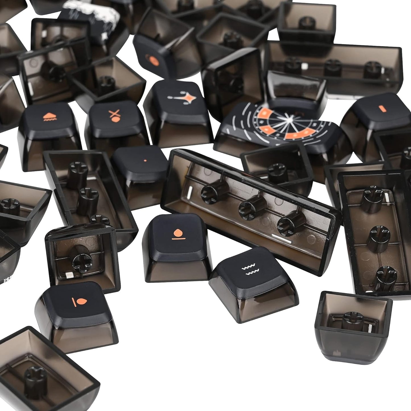 Fogruaden Pudding 60% Mechanical Keyboard Keycaps Set, 118 Dye-Sublimation Keycaps, ASA Profile, Cherry Gateron MX Switch Compatible (Dark Fairytale)