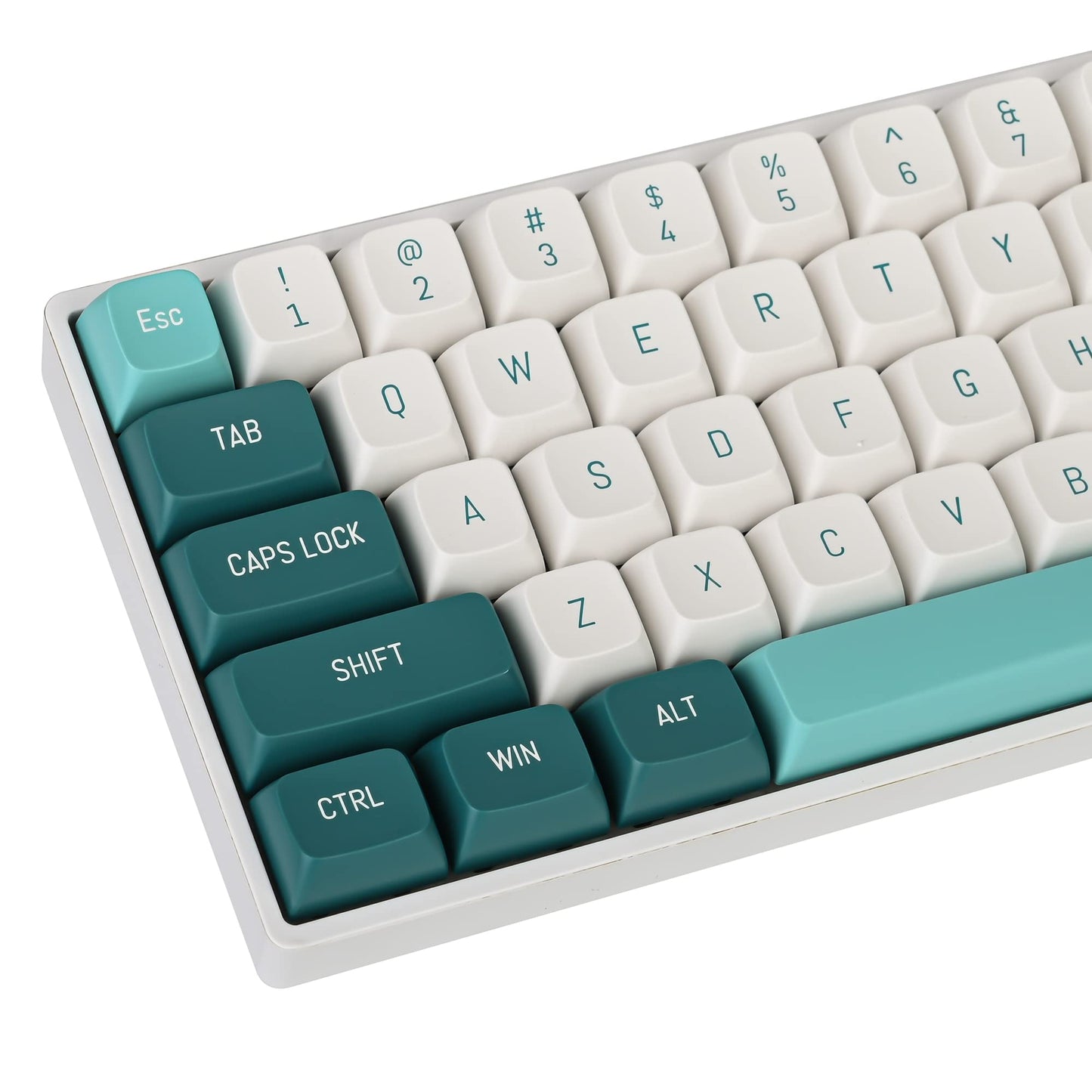 Fogruaden PBT Keycaps 132 Keys Marshmallow Keycaps Set, XDA Profile, Dye-Sublimation Cute Keycaps for Cherry Gateron MX Switches Mechanical Keyboard